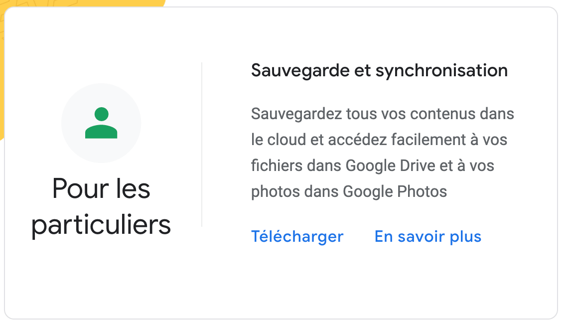 sauvegarde et synchronisation