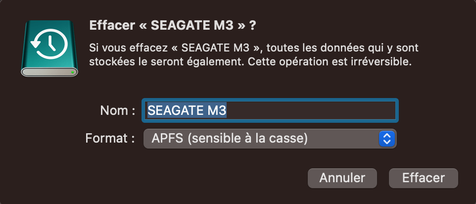 Comment Formater / Effacer un disque dur externe sur Mac 