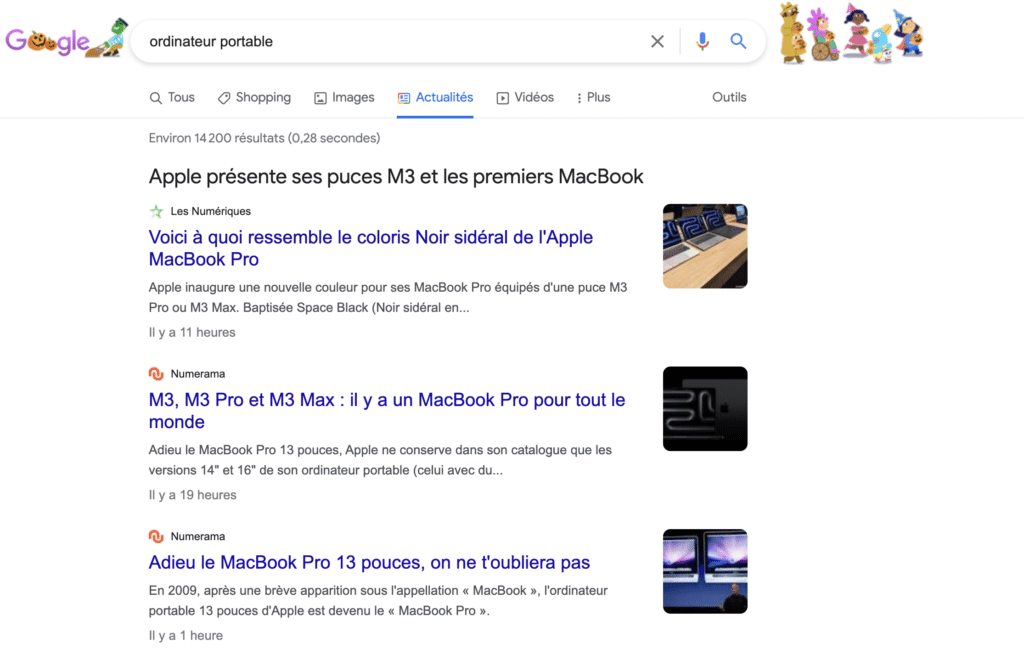 google actualité