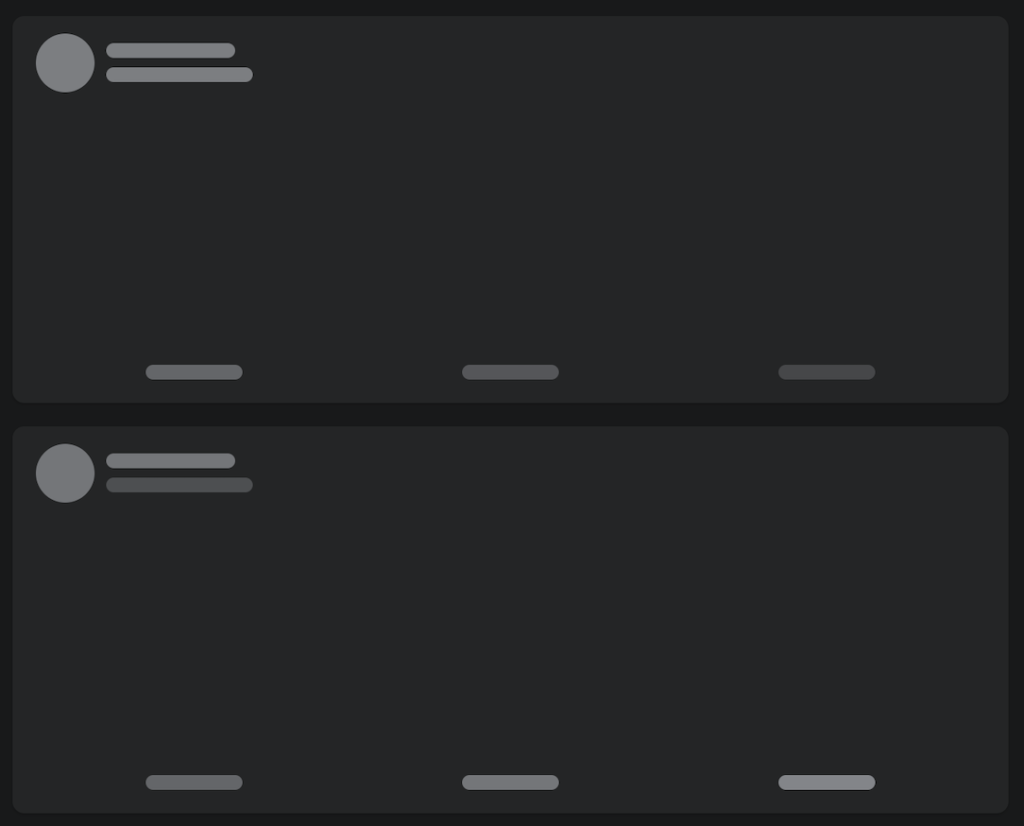 Exemple de lazy loading sur facebook