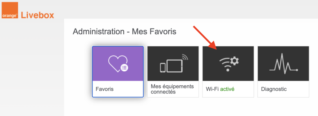 Wifi invité livebox 1