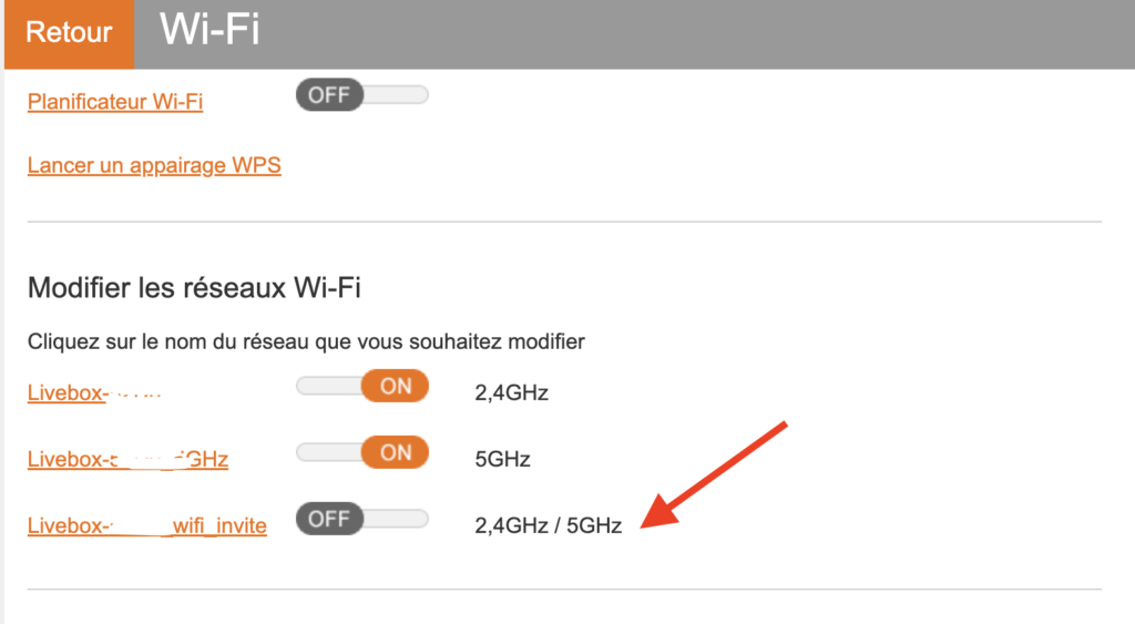 Wifi invité livebox 2