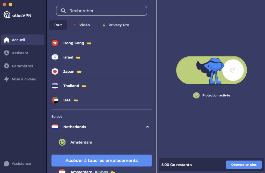 atlas vpn serveurs