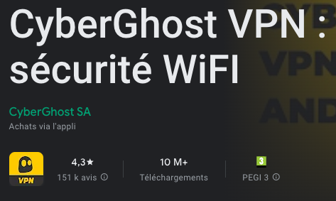 avis cyberghost google play