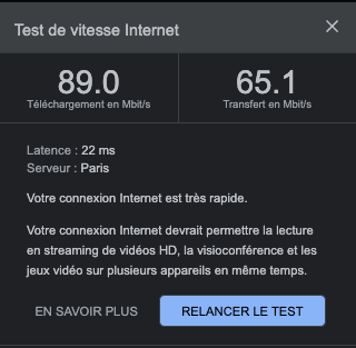 test vitesse wifi avec cyberghost