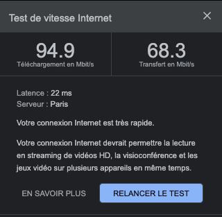 test vitesse wifi sans cyberghost